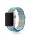 Sport pasek do pętli na pasek do Apple watch 42mm 38mm 44mm 40mm utkany nylon correa iwatch 4 3 2 bransoletka zegarka Apple watc