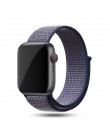 Sport pasek do pętli na pasek do Apple watch 42mm 38mm 44mm 40mm utkany nylon correa iwatch 4 3 2 bransoletka zegarka Apple watc