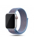 Sport pasek do pętli na pasek do Apple watch 42mm 38mm 44mm 40mm utkany nylon correa iwatch 4 3 2 bransoletka zegarka Apple watc