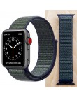 Wysokiej jakości Nylon Sport Loop zamiennik dla pasek do apple watch 44mm seria 5 4 3 2 1 oddychające tkany pasek 42mm iwatch 40