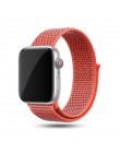 Sport pasek do pętli na pasek do Apple watch 42mm 38mm 44mm 40mm utkany nylon correa iwatch 4 3 2 bransoletka zegarka Apple watc