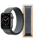 Wysokiej jakości Nylon Sport Loop zamiennik dla pasek do apple watch 44mm seria 5 4 3 2 1 oddychające tkany pasek 42mm iwatch 40