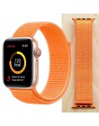 Wysokiej jakości Nylon Sport Loop zamiennik dla pasek do apple watch 44mm seria 5 4 3 2 1 oddychające tkany pasek 42mm iwatch 40