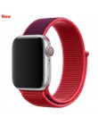 Sport pasek do pętli na pasek do Apple watch 42mm 38mm 44mm 40mm utkany nylon correa iwatch 4 3 2 bransoletka zegarka Apple watc