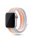 Sport pasek do pętli na pasek do Apple watch 42mm 38mm 44mm 40mm utkany nylon correa iwatch 4 3 2 bransoletka zegarka Apple watc