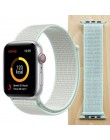 Wysokiej jakości Nylon Sport Loop zamiennik dla pasek do apple watch 44mm seria 5 4 3 2 1 oddychające tkany pasek 42mm iwatch 40