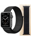 Wysokiej jakości Nylon Sport Loop zamiennik dla pasek do apple watch 44mm seria 5 4 3 2 1 oddychające tkany pasek 42mm iwatch 40