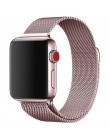 Milanese Loop bransoletka ze stali nierdzewnej pasek do Apple Watch seria 1 2 3 42mm 38mm taśma metalowa do iwatch 4 5 40mm 44mm