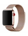 Milanese Loop bransoletka ze stali nierdzewnej pasek do Apple Watch seria 1 2 3 42mm 38mm taśma metalowa do iwatch 4 5 40mm 44mm