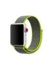 Z paskiem sportowym dla pasek do Apple Watch 4 3 44mm 42mm 38mm 40mm iwatch pas 5/4 /3/2/1 bransoletka dwuwarstwowy nylonowy spl