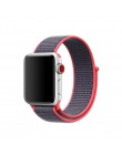 Z paskiem sportowym dla pasek do Apple Watch 4 3 44mm 42mm 38mm 40mm iwatch pas 5/4 /3/2/1 bransoletka dwuwarstwowy nylonowy spl