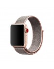 Z paskiem sportowym dla pasek do Apple Watch 4 3 44mm 42mm 38mm 40mm iwatch pas 5/4 /3/2/1 bransoletka dwuwarstwowy nylonowy spl