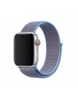 Z paskiem sportowym dla pasek do Apple Watch 4 3 44mm 42mm 38mm 40mm iwatch pas 5/4 /3/2/1 bransoletka dwuwarstwowy nylonowy spl