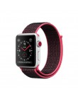 Z paskiem sportowym dla pasek do Apple Watch 4 3 44mm 42mm 38mm 40mm iwatch pas 5/4 /3/2/1 bransoletka dwuwarstwowy nylonowy spl