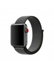 Z paskiem sportowym dla pasek do Apple Watch 4 3 44mm 42mm 38mm 40mm iwatch pas 5/4 /3/2/1 bransoletka dwuwarstwowy nylonowy spl