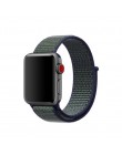 Z paskiem sportowym dla pasek do Apple Watch 4 3 44mm 42mm 38mm 40mm iwatch pas 5/4 /3/2/1 bransoletka dwuwarstwowy nylonowy spl