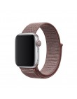 Z paskiem sportowym dla pasek do Apple Watch 4 3 44mm 42mm 38mm 40mm iwatch pas 5/4 /3/2/1 bransoletka dwuwarstwowy nylonowy spl