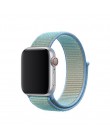 Z paskiem sportowym dla pasek do Apple Watch 4 3 44mm 42mm 38mm 40mm iwatch pas 5/4 /3/2/1 bransoletka dwuwarstwowy nylonowy spl