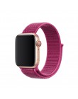 Z paskiem sportowym dla pasek do Apple Watch 4 3 44mm 42mm 38mm 40mm iwatch pas 5/4 /3/2/1 bransoletka dwuwarstwowy nylonowy spl