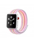 Z paskiem sportowym dla pasek do Apple Watch 4 3 44mm 42mm 38mm 40mm iwatch pas 5/4 /3/2/1 bransoletka dwuwarstwowy nylonowy spl