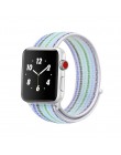 Z paskiem sportowym dla pasek do Apple Watch 4 3 44mm 42mm 38mm 40mm iwatch pas 5/4 /3/2/1 bransoletka dwuwarstwowy nylonowy spl