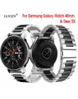 22mm szerokość uniwersalny pasek ze stali nierdzewnej do zegarka Samsung Galaxy 46mm /Gear S3 Classic/S3 Frontier pasek do zegar