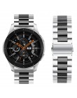 22mm szerokość uniwersalny pasek ze stali nierdzewnej do zegarka Samsung Galaxy 46mm /Gear S3 Classic/S3 Frontier pasek do zegar