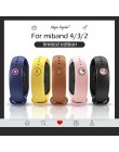 Klamra do xiaomi mi band 4 pasek mi Band 4 3 2 1 pasek wzór przycisk bransoletka mi zespół 4 li mi ted edycja pasek na rękę akce