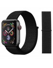 Pętli utkany nylon pasek na pasek do apple watch 42mm 38mm sport tkanina nylonowa bransoletka 44mm 40mm iwatch 5/4/3/2 pasek do 