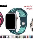 URVOI opaska sportowa dla Apple Watch Nike + serii 5 4 3 2 1 podwójny kolor silikonowy pasek do iwatch z oddychającymi otworami 