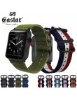 Eastar gorący bubel nylonowy pasek do zegarka na pasek do apple watch seria 4/3/2/1 Sport skórzana bransoletka 42 mm 38 mm pasek