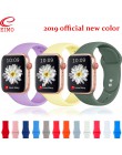 Silikonowy pasek na pasek do Apple watch Apple zegarek 4 pasek 44mm 40mm 5 3 pasek do iwatch 42mm 38mm bransoletka Watchband akc