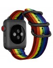 Eastar gorący bubel nylonowy pasek do zegarka na pasek do apple watch seria 4/3/2/1 Sport skórzana bransoletka 42 mm 38 mm pasek