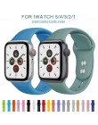 Miękkiego silikonu wymiana opaska sportowa dla 38mm Apple Watch Series1 2 3 4 5 42mm bransoletka na rękę pasek do iWatch edycja 