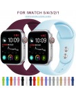 Miękki zegarek sportowy Pasek silikonowy Zegarek do Apple 4 3 2 1 38 MM 42 MM Oddychająca bransoletka do serii Iwatch 4 40 mm 44