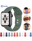 Miękki zegarek sportowy Pasek silikonowy Zegarek do Apple 4 3 2 1 38 MM 42 MM Oddychająca bransoletka do serii Iwatch 4 40 mm 44