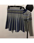Amolapha damska dzianina w stylu vintage sweter spódnice komplety nadruk geometryczny kobieta kobieta odzież dzianinowa garnitur