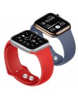 Miękki zegarek sportowy Pasek silikonowy Zegarek do Apple 4 3 2 1 38 MM 42 MM Oddychająca bransoletka do serii Iwatch 4 40 mm 44