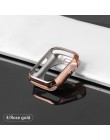 Zegarek etui ultra cienkie pozłacany zegarek przypadku dla Apple 4 3 2 1 42MM 38MM miękkie przezroczyste etui z tpu dla iWatch 5