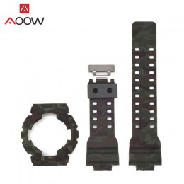 Etui silikonowe Watchband dla Casio G-SHOCK GA-110/100 GA-120 GD-110 mężczyźni Sport wodoodporny pasek pasek akcesoria do branso