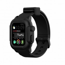 Wodoodporna obudowa dla pasek do apple watch 4 zespoły iwatch 42mm silikonowy pasek 44mm 40mm bransoletka pulseira akcesoria do 