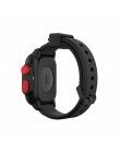 Wodoodporna obudowa dla pasek do apple watch 4 zespoły iwatch 42mm silikonowy pasek 44mm 40mm bransoletka pulseira akcesoria do 