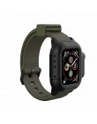 Wodoodporna obudowa dla pasek do apple watch 4 zespoły iwatch 42mm silikonowy pasek 44mm 40mm bransoletka pulseira akcesoria do 