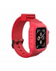 Wodoodporna obudowa dla pasek do apple watch 4 zespoły iwatch 42mm silikonowy pasek 44mm 40mm bransoletka pulseira akcesoria do 