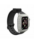 Wodoodporna obudowa dla pasek do apple watch 4 zespoły iwatch 42mm silikonowy pasek 44mm 40mm bransoletka pulseira akcesoria do 