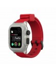 Wodoodporna obudowa dla pasek do apple watch 4 zespoły iwatch 42mm silikonowy pasek 44mm 40mm bransoletka pulseira akcesoria do 