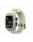 Wodoodporna obudowa dla pasek do apple watch 4 zespoły iwatch 42mm silikonowy pasek 44mm 40mm bransoletka pulseira akcesoria do 