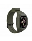 Wodoodporna obudowa dla pasek do apple watch 4 zespoły iwatch 42mm silikonowy pasek 44mm 40mm bransoletka pulseira akcesoria do 