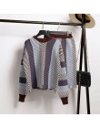 2019 jesień zima nowy nieregularny dzianinowy sweter w paski swetry i Bodycon spódnice ołówkowe 2 sztuk zestawów kobiety ciepły 