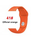 Silikonowy pasek na pasek do Apple Watch 44mm/40mm iwatch 38mm 42mm bransoletka sportowa gumowa bransoletka do zegarka dla apple